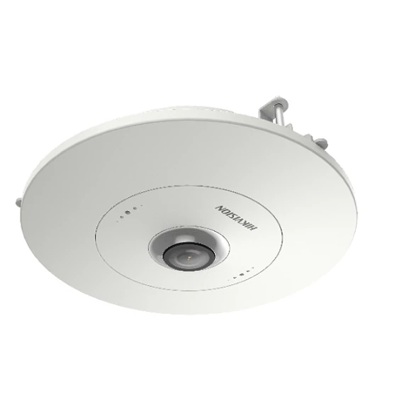 6 MP 360° IP panorámakamera; hang és riasztás be- és kimenet; beépített mikrofon