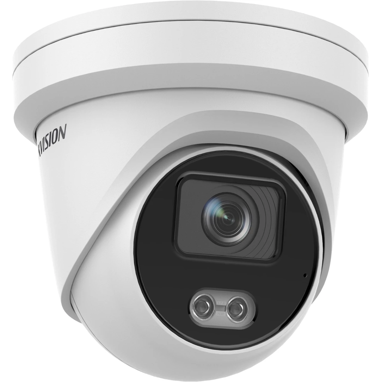 IP, Turret kamera, 4 MP, Fix objektív, 4mmColorVu,  Fehér LED, Beépített mikrofon,