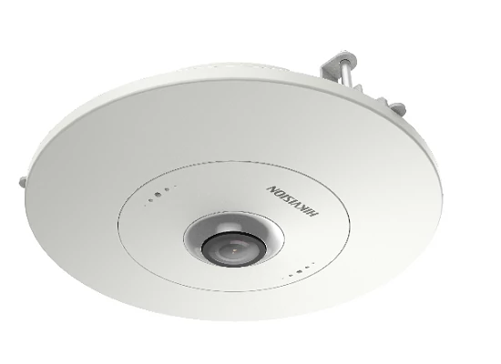 6 MP 360° IP panorámakamera; hang és riasztás be- és kimenet; beépített mikrofon